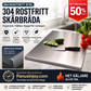 ⏳50 % rabatt i en begrenset periode💥Et uunnværlig kjøkkenredskap! 🥩🥦Tryggere, renere og mer praktisk!💥Skjærebrett i rustfritt stål 304