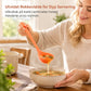 ⏳Kun for en kort tid – 50% RABATT ⏰Fortykket, halvtransparent silikonøse for non-stick kokekar, kjøkken-skje