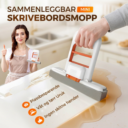⏰🔥🎁Kjøp 1, få 1 gratis!✨Liten, bærbar mopp med automatisk vri-system✨Kompakt mopp for rengjøring uten å bruke hendene