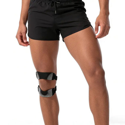 🦵 50 % RABATT NÅ! Justerbar knebeskytter med patellastabilisator – dobbel stabiliserende stropp, innebygde silikonputer og pustende komfort – perfekt til løping, trening og hverdagsbruk ✨