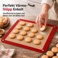 🧁 50 % RABATT NÅ! Non-stick-bakematte i silikon med festbare hjørner – varmebestandig glassfiberkjerne, lekkasjesikker utforming og enkel rengjøring – perfekt til makroner, bakverk og klissete ovnsbakverk ✨