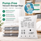 ⏰ 50% RABATT!🔥Supertilbud🔥3D-oppbevaringspose med komprimering på tre sekunder uten vakuumVacuum Compression Storage Bags for Clothes PA and PE Space Saving Sealed Bags for Travel and Home Storage