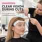 ✂️✨ 50 stk. gjennomsiktige engangsvisirer med limfeste til hårklipp, luggklipp og hårfarging 💇‍♀️💧