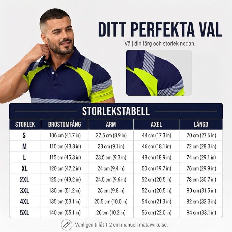 📢📢50 % RABATT !! ⏰Reflekterande kortärmad skjorta för män med hög synlighet