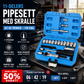 🔧 50 % RABATT NÅ! 🛠️ Kärna sperrnøkkel- og pipenøkkelsett, 29 deler – CR-V-stål, allsidige bits og bærbart etui – perfekt til reparasjoner i hjemmet, på bilen og til gjør-det-selv-prosjekter 🚗