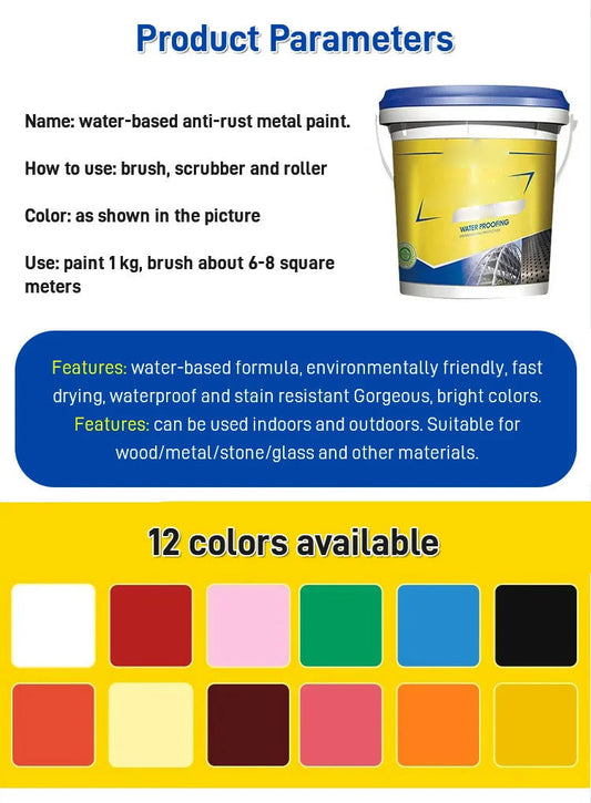 🔥Unwrap Your Christmas Special - 49% Off🔥 Water-based Rust-proof Paint Metal Paint