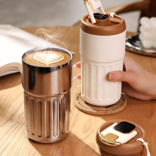 Coffee Cup with Temperature Display