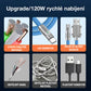 120W 3 in 1 fast charging cable with reinforced copper alloy core